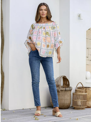 Island Life Shirred Top