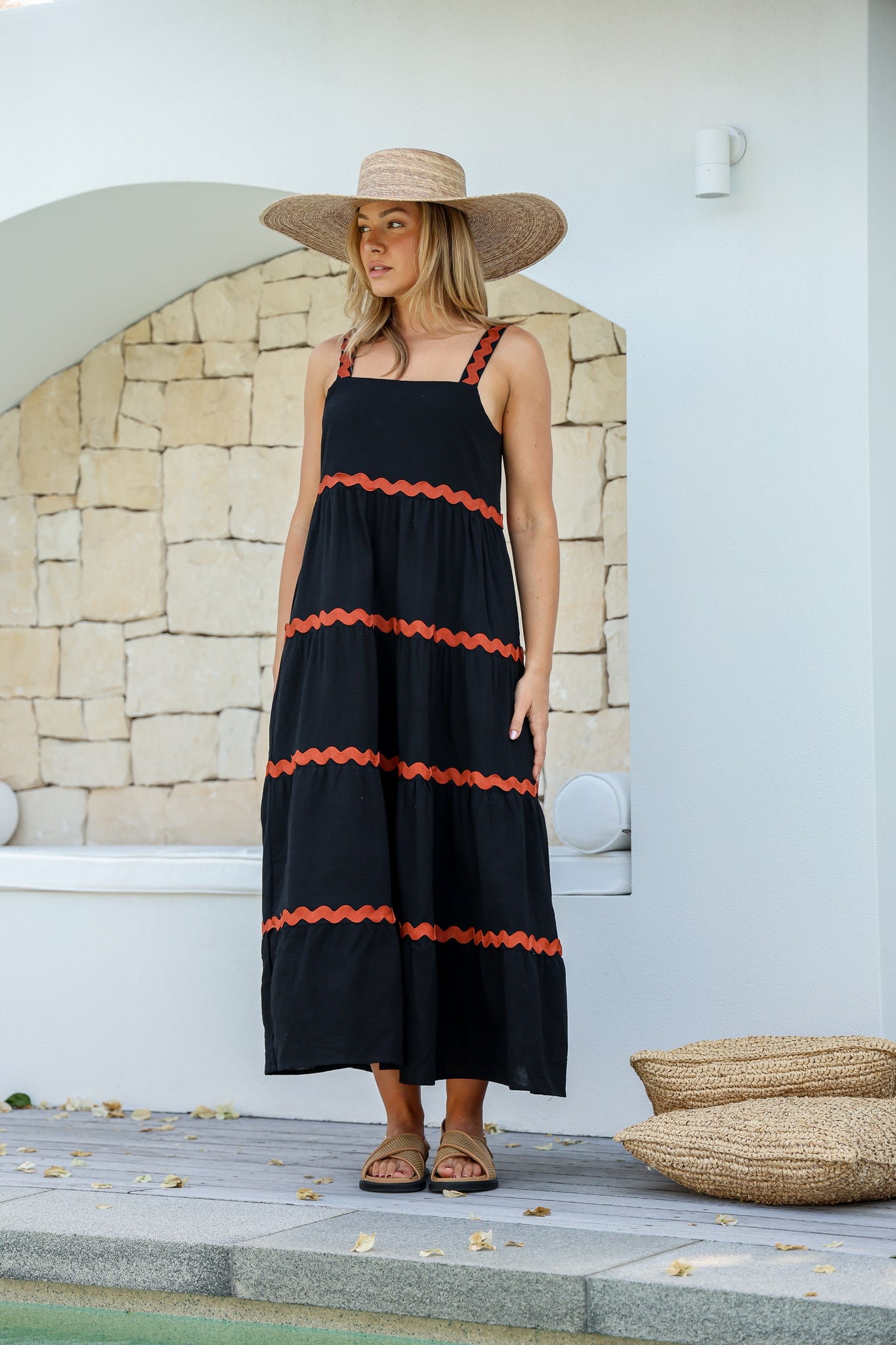 Mima Dress - Black Rust