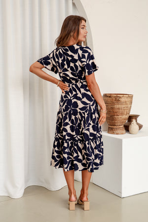 Elwood Midi Dress - Navy