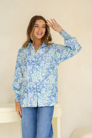 Penny Paisley Shirt - Blues