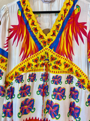 Cuban Vacay Dress - Bird Print