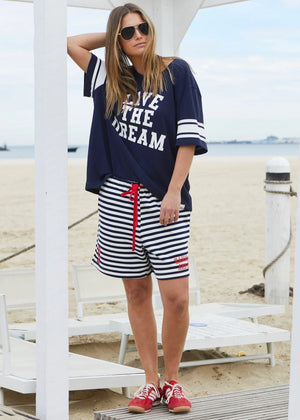 Live The Dream Retro Tee - Navy