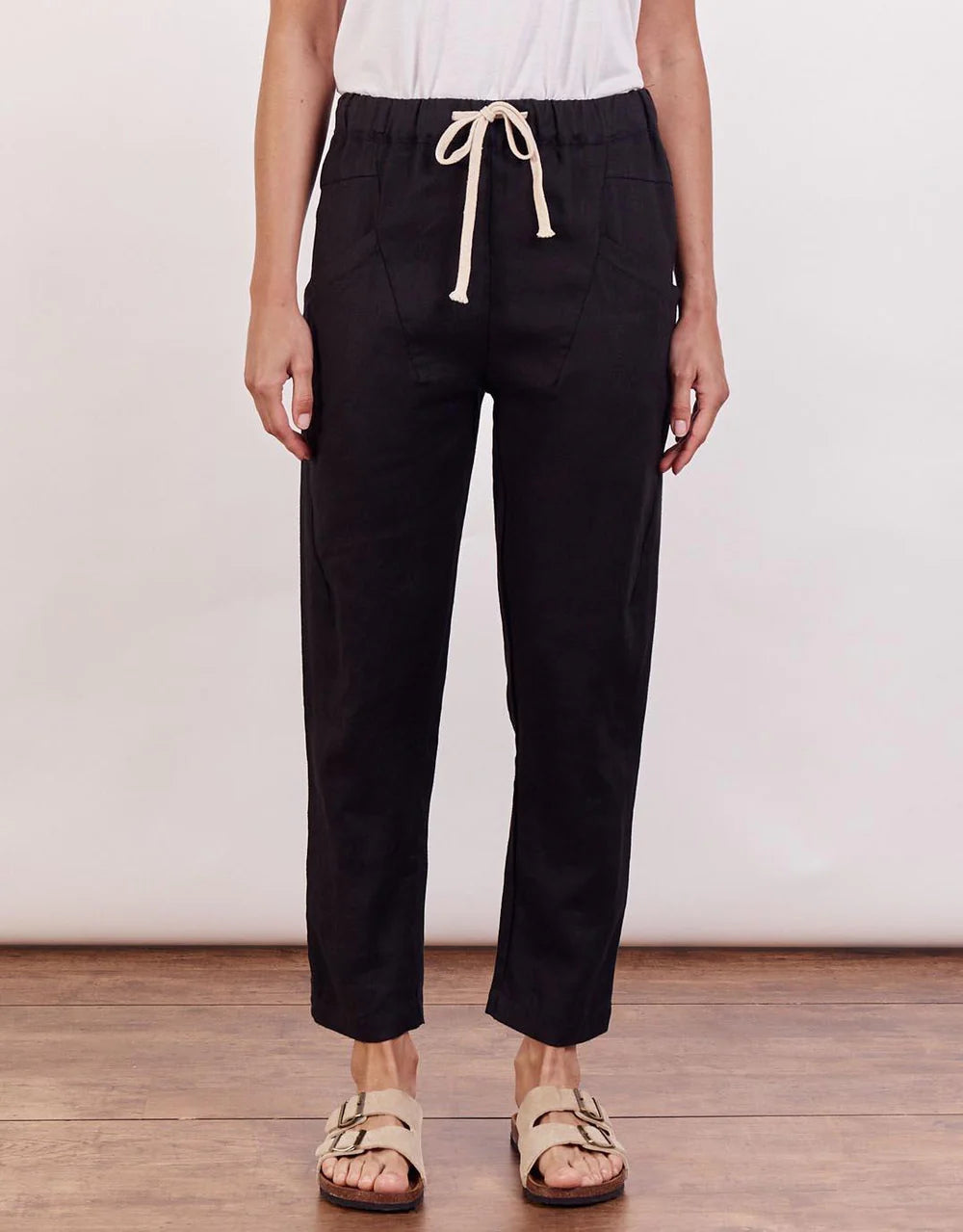 Little Lies the Label Luxe Pants - Black Harlos