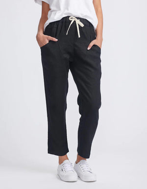 Little Lies the Label Luxe Pants - Black Harlos