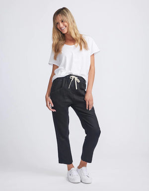 Little Lies the Label Luxe Pants - Black Harlos