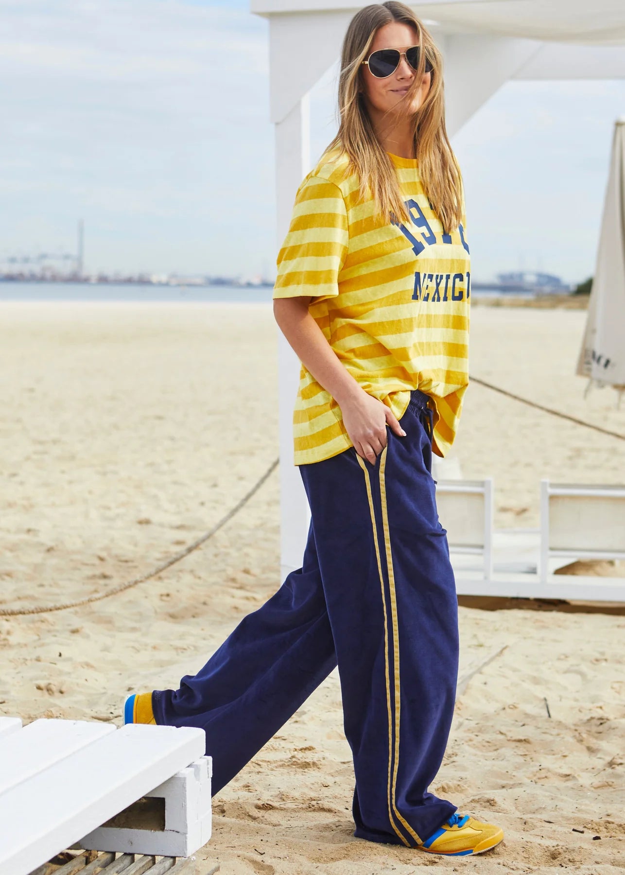 Mexico 1976 Stripe Tee - Yellow Stripe