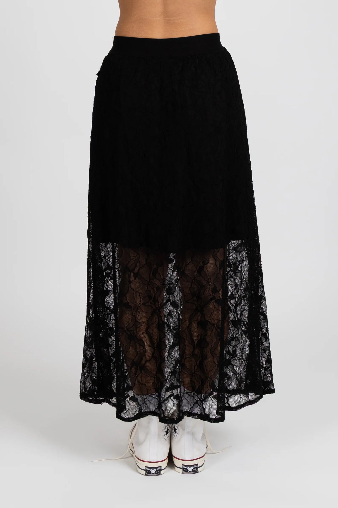 Lace It Skirt - Black