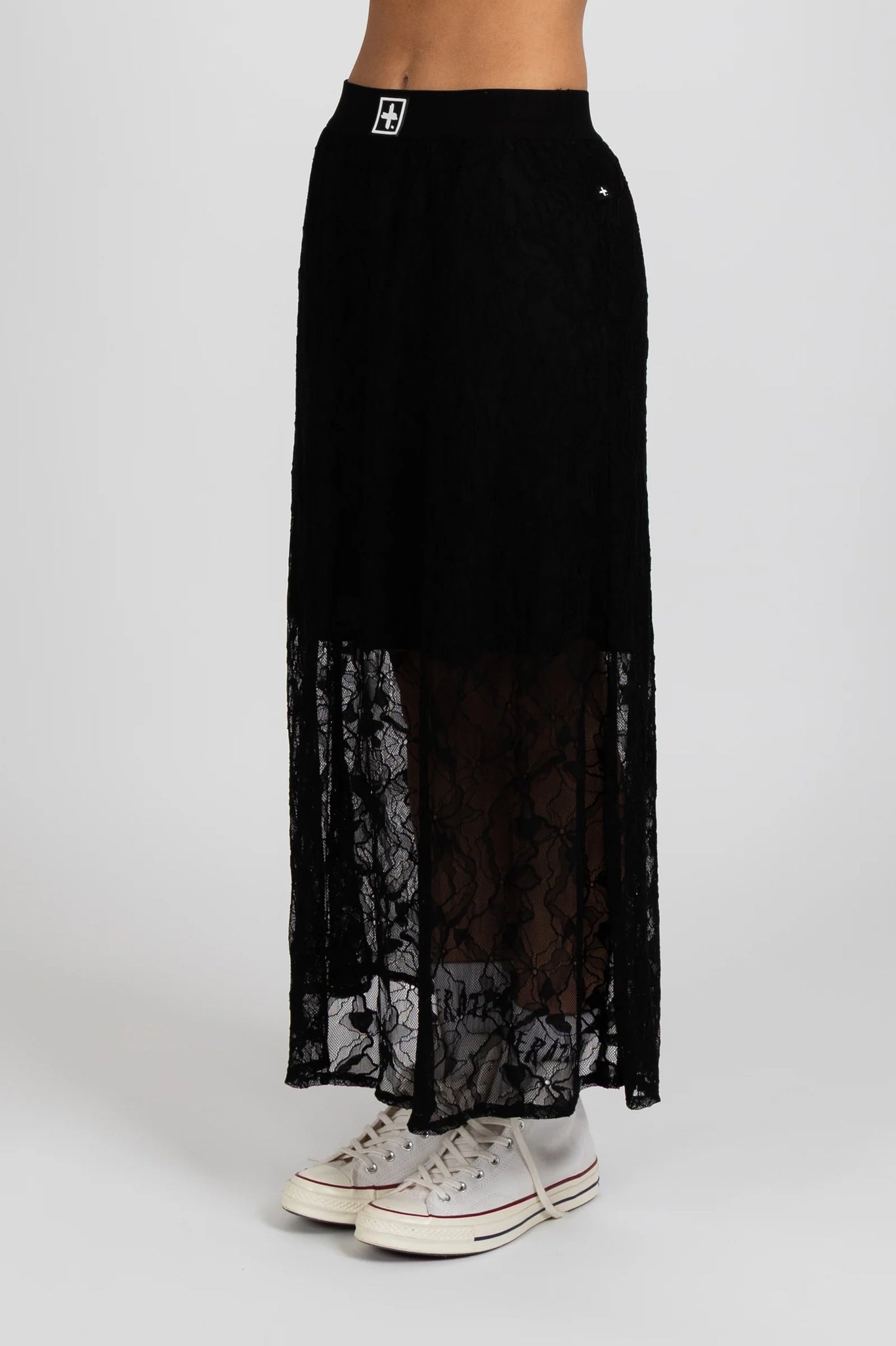 Lace It Skirt - Black