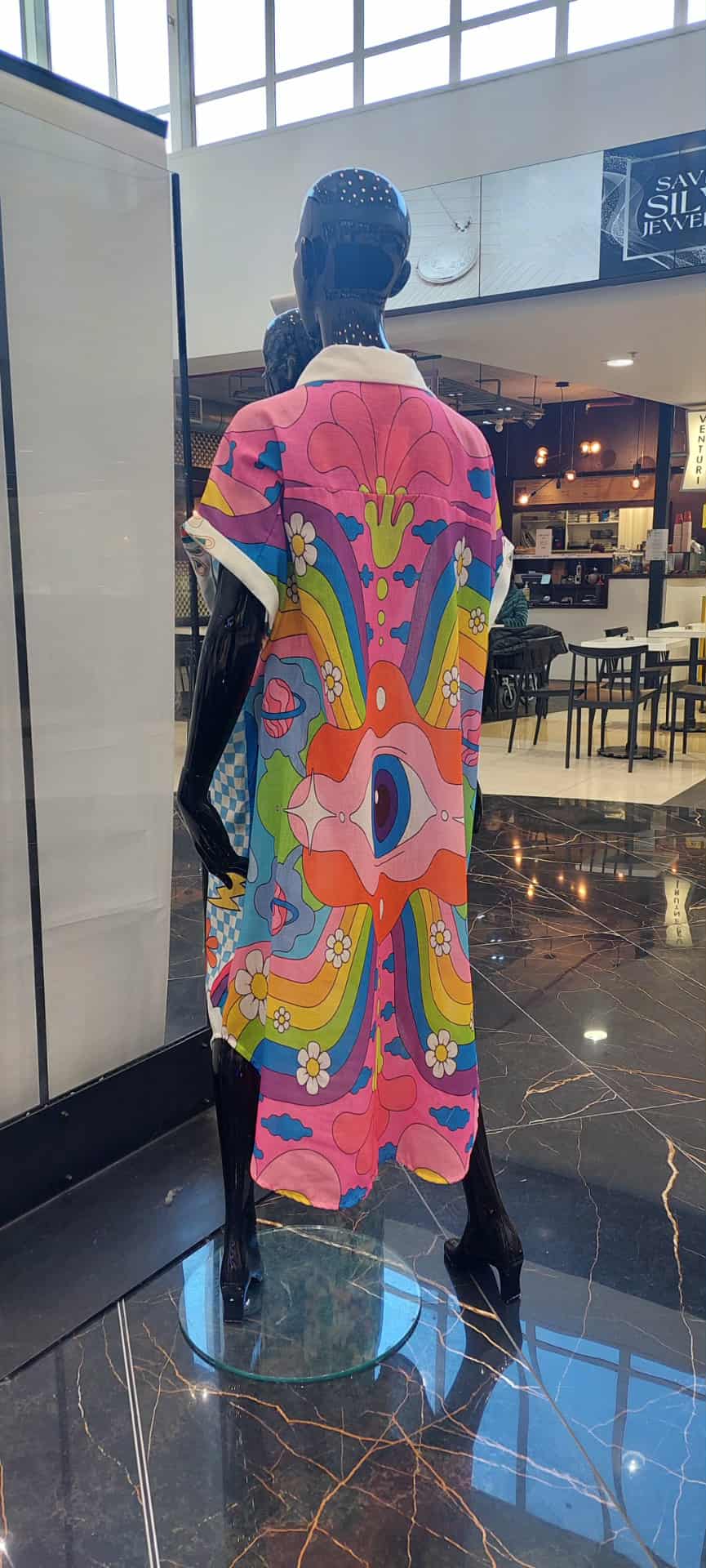 MADE IN ITALY Graphic Shirt Dress - The Retro Queen
