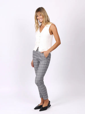 Wesley Check Joggers - Grey Check