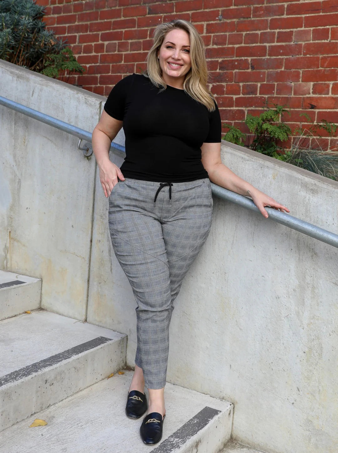 Luka Check Joggers - Grey Check