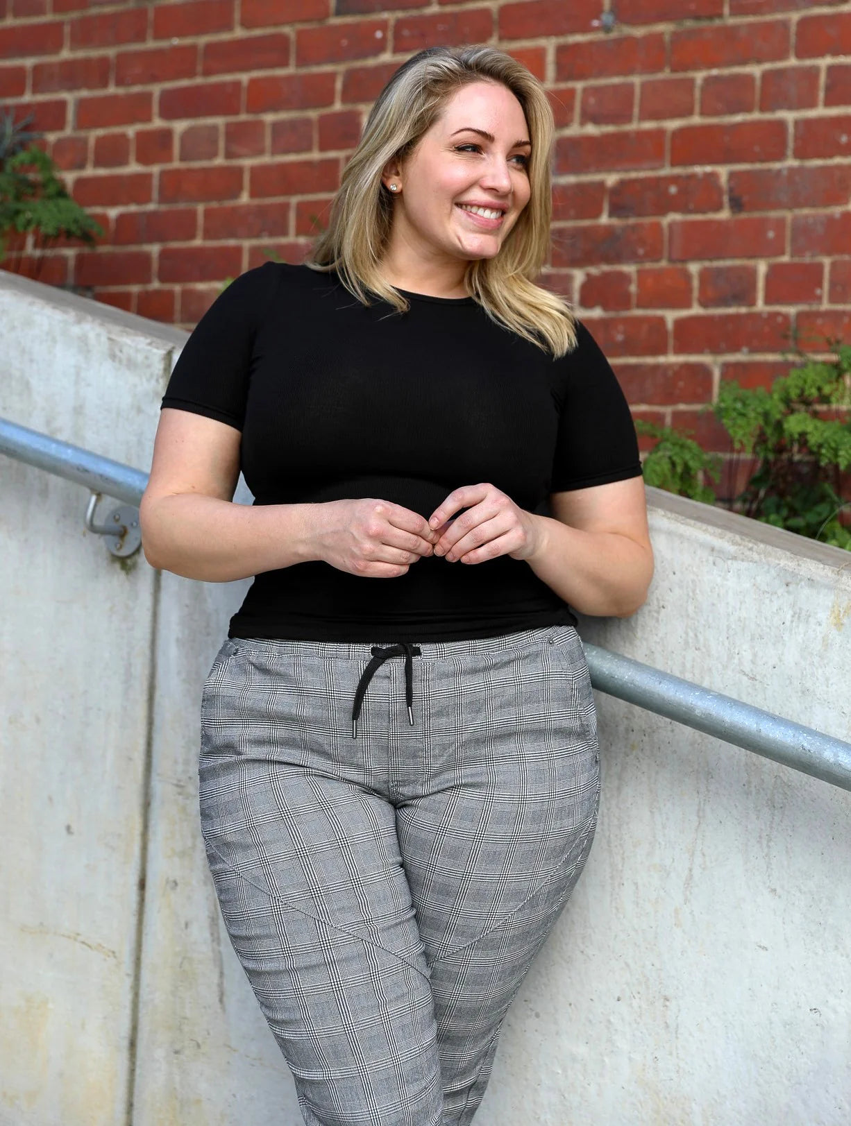 Luka Check Joggers - Grey Check