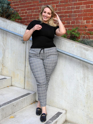 Luka Check Joggers - Grey Check