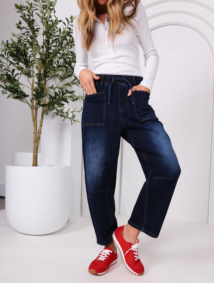 Leo Barrel Jeans - Ink