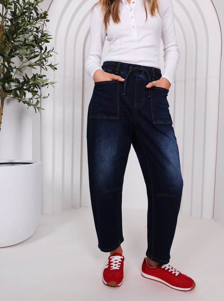 Leo Barrel Jeans - Ink