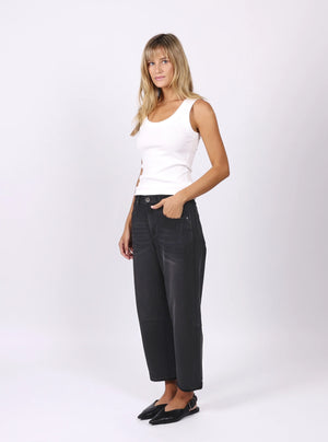 Toni Barrel Jeans - Black PREORDER