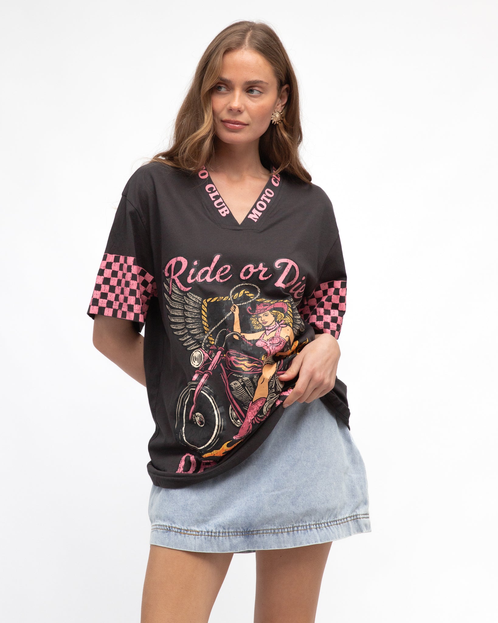 Daytona Tee - Washed Black PREORDER