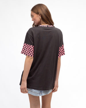Daytona Tee - Washed Black PREORDER