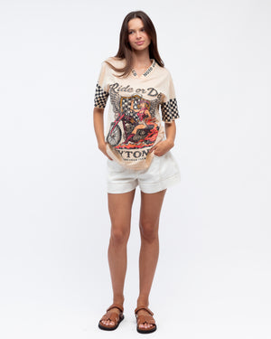 Daytona Tee - Cream PREORDER