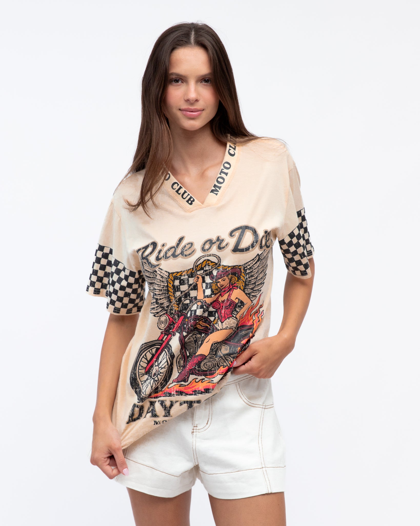 Daytona Tee - Cream PREORDER