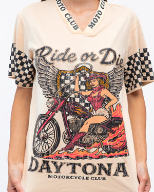 Daytona Tee - Cream PREORDER