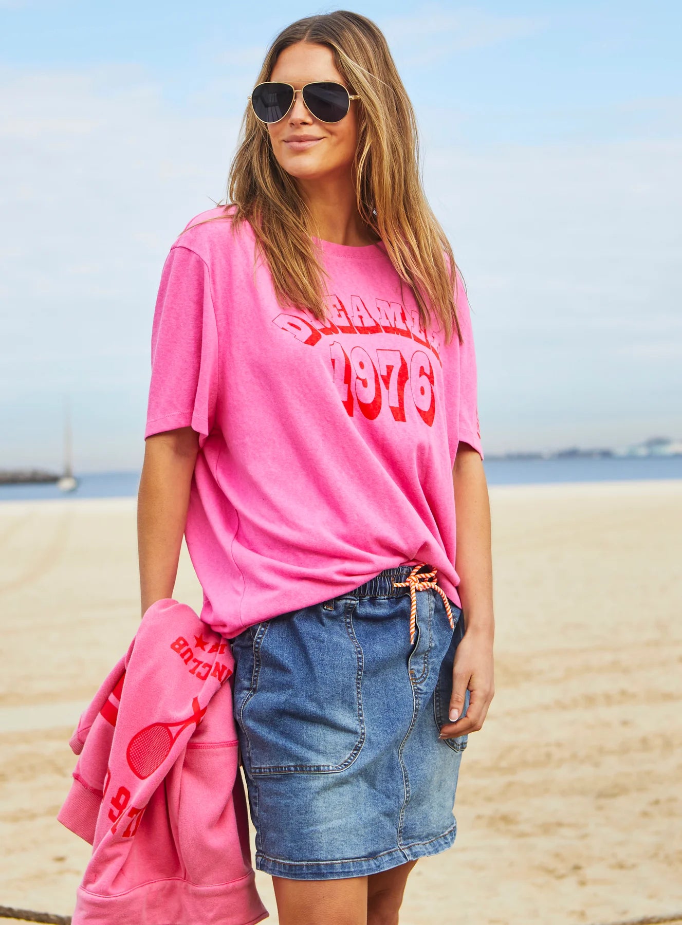 Stretch Denim Skirt - Stonewash PREORDER