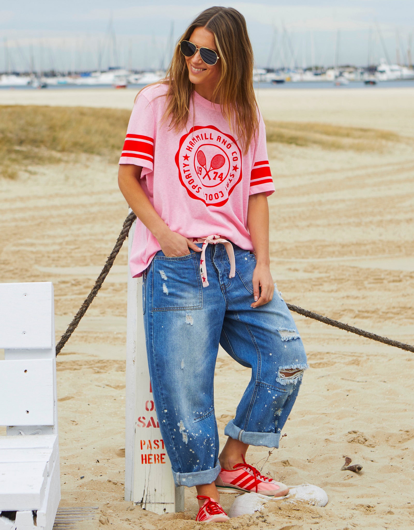 Urban Tennis Tee - Pink