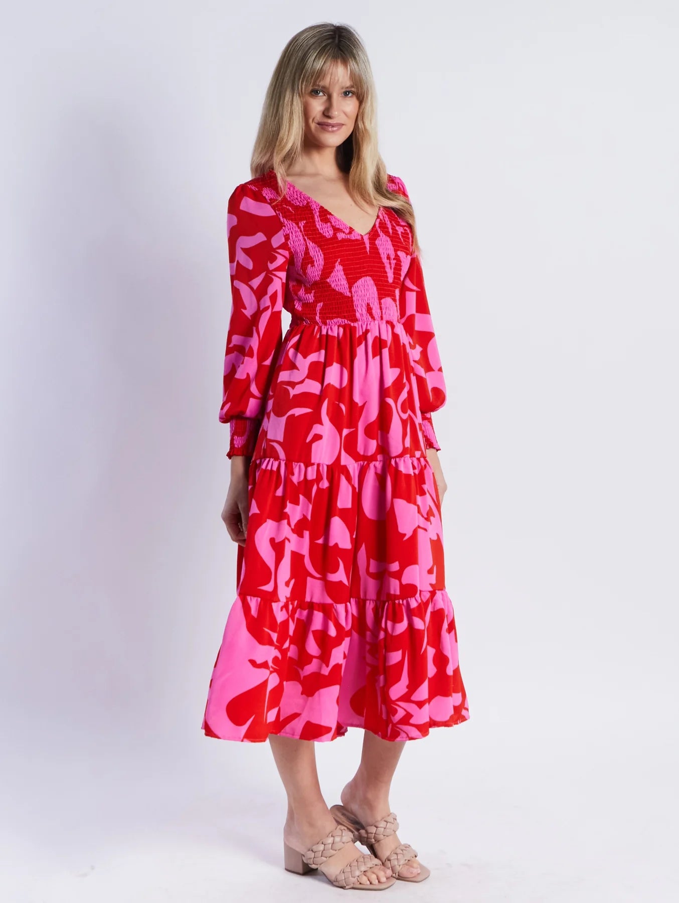 Phoenix Dress - Red Floral