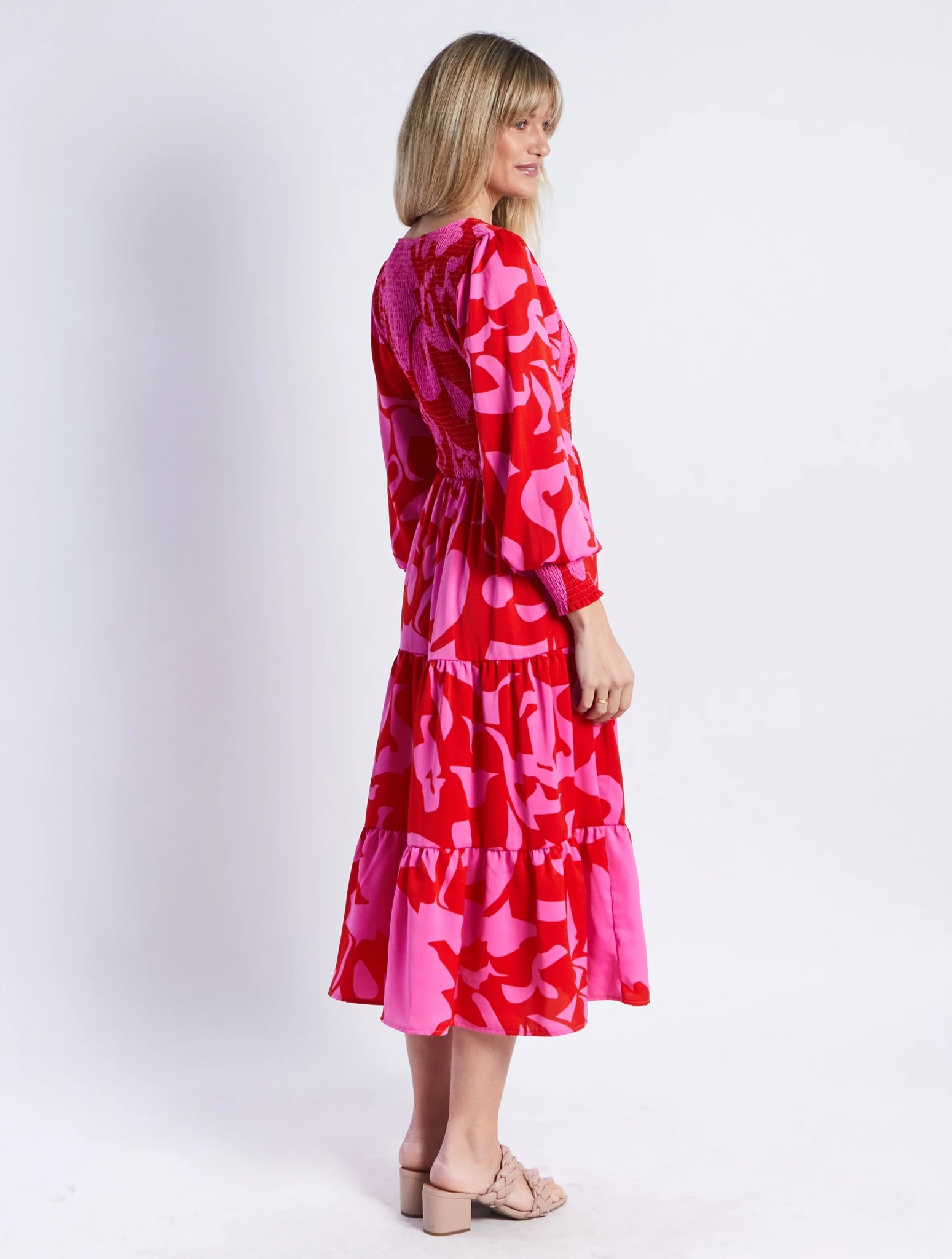 Phoenix Dress - Red Floral