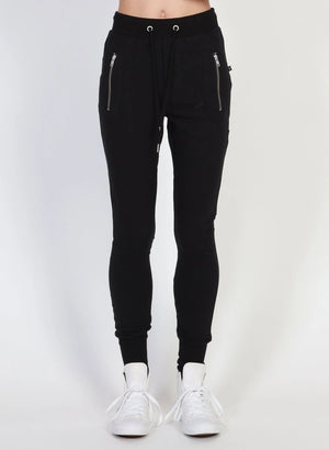 Escape Trackies - Black with Silver