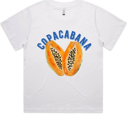 Copacabana Tropical Tee - White