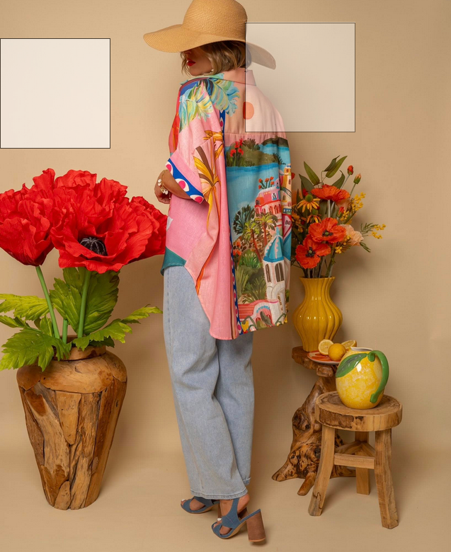 MADE IN ITALY Graphic Top - Portrait