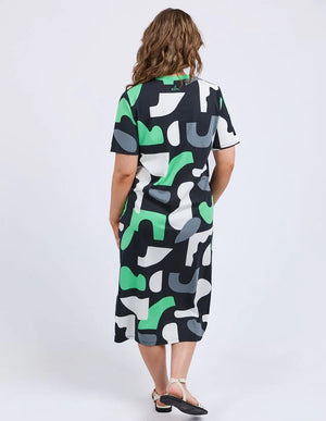 Stijl Dress - Abstract Yardage Print