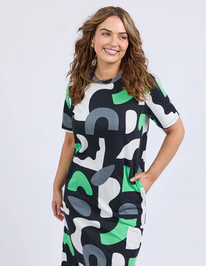Stijl Dress - Abstract Yardage Print