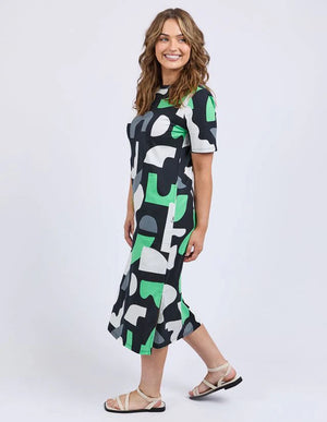 Stijl Dress - Abstract Yardage Print