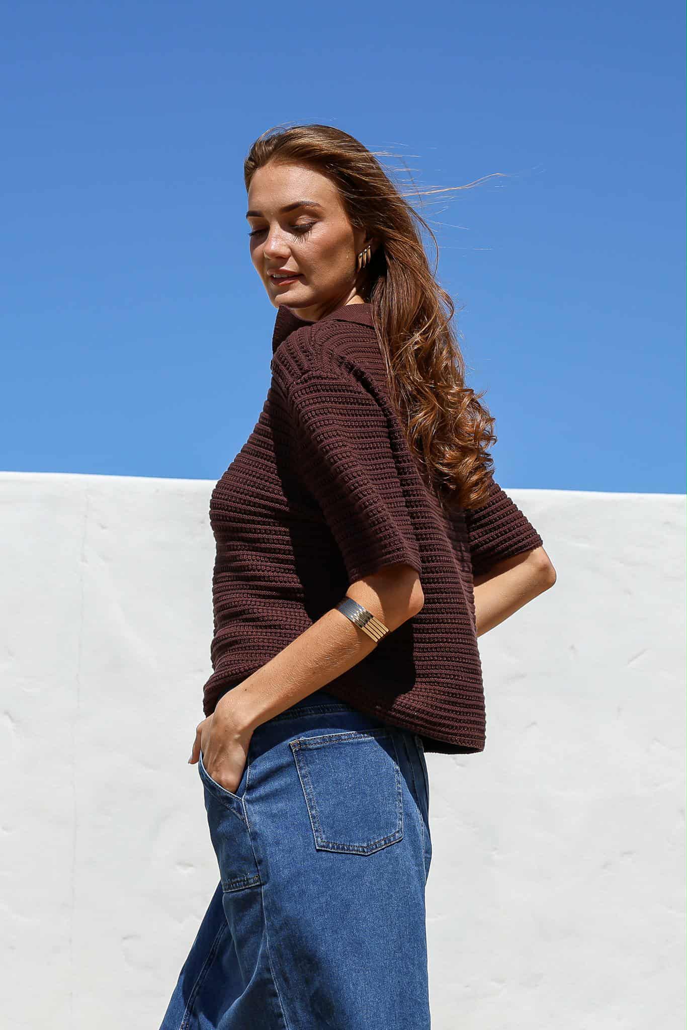 Crochet Top - Chocolate