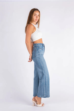 Wide Leg Jean - Blue