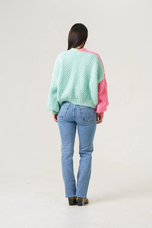 Holly Cardigan - Multi Mint