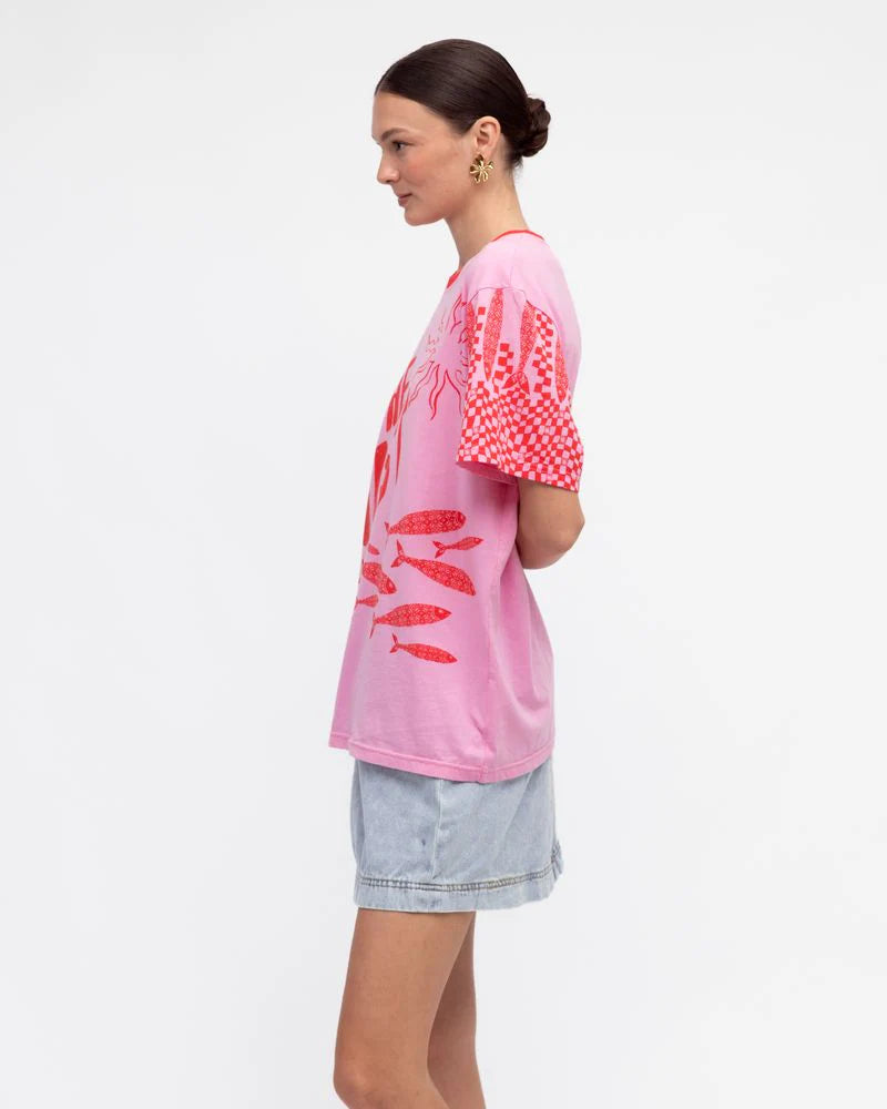 On The Coast Tee - Pink