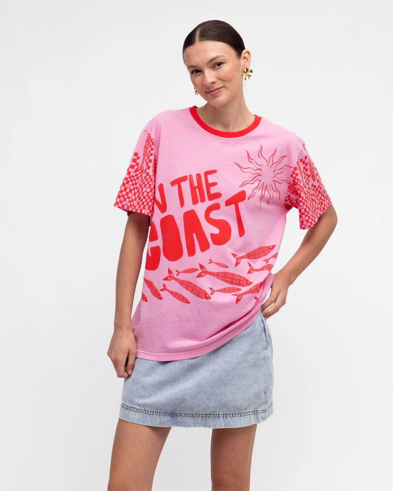 On The Coast Tee - Pink
