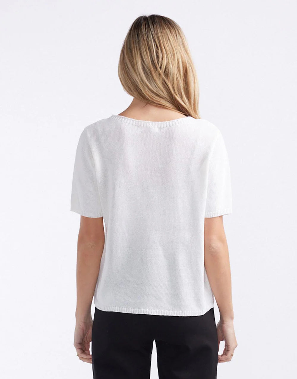 Summer Knit Tee - White