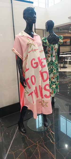 MADE IN ITALY Graphic Shirt Dress - The Leopard Queen
