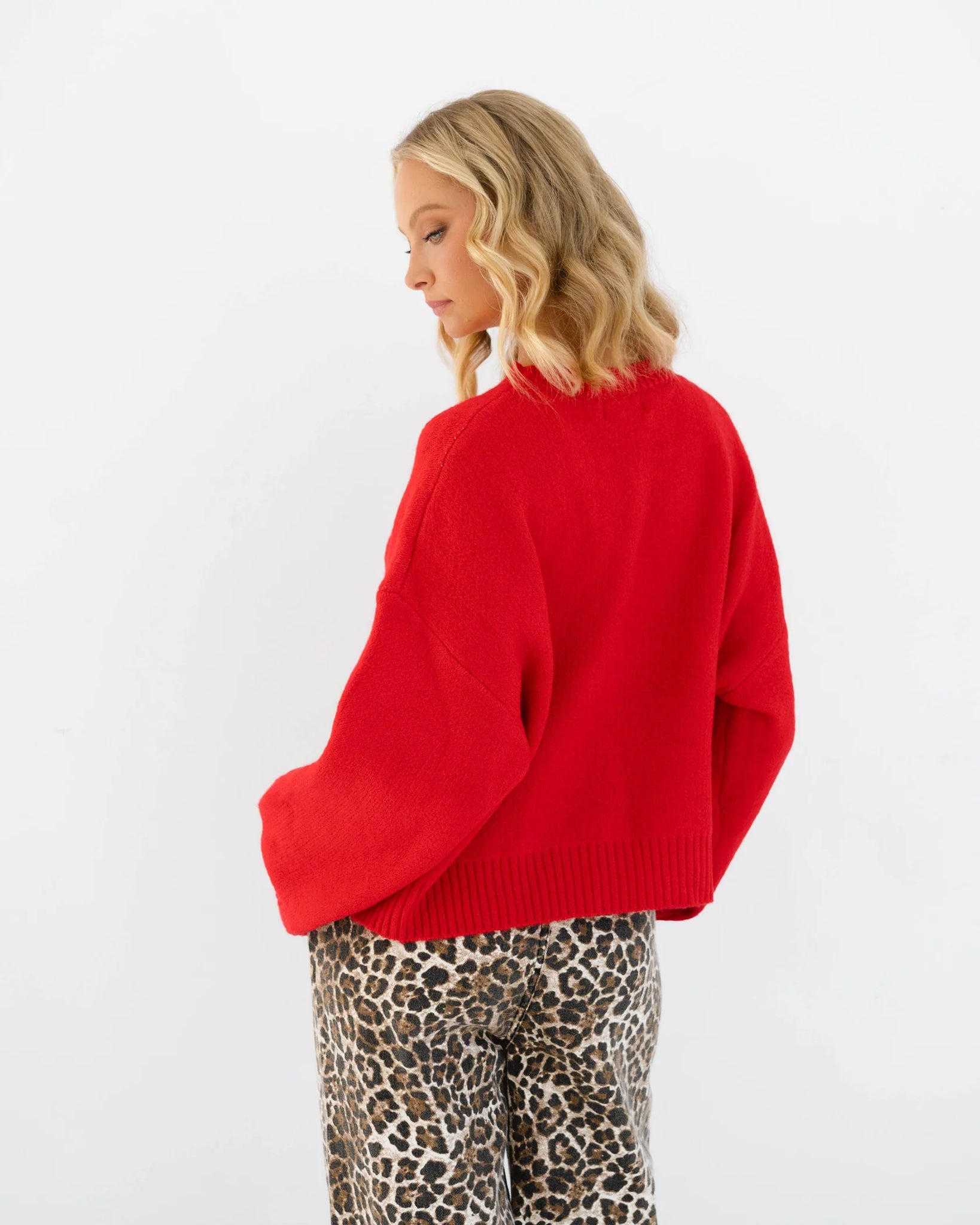 Bow Knit - Red