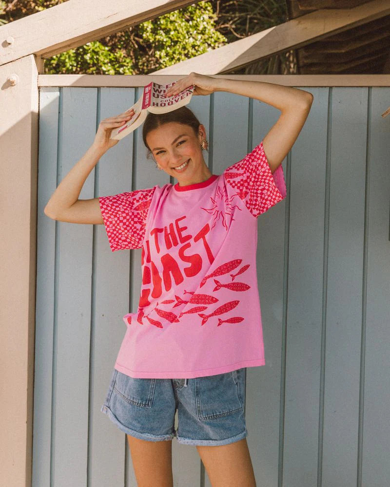 On The Coast Tee - Pink