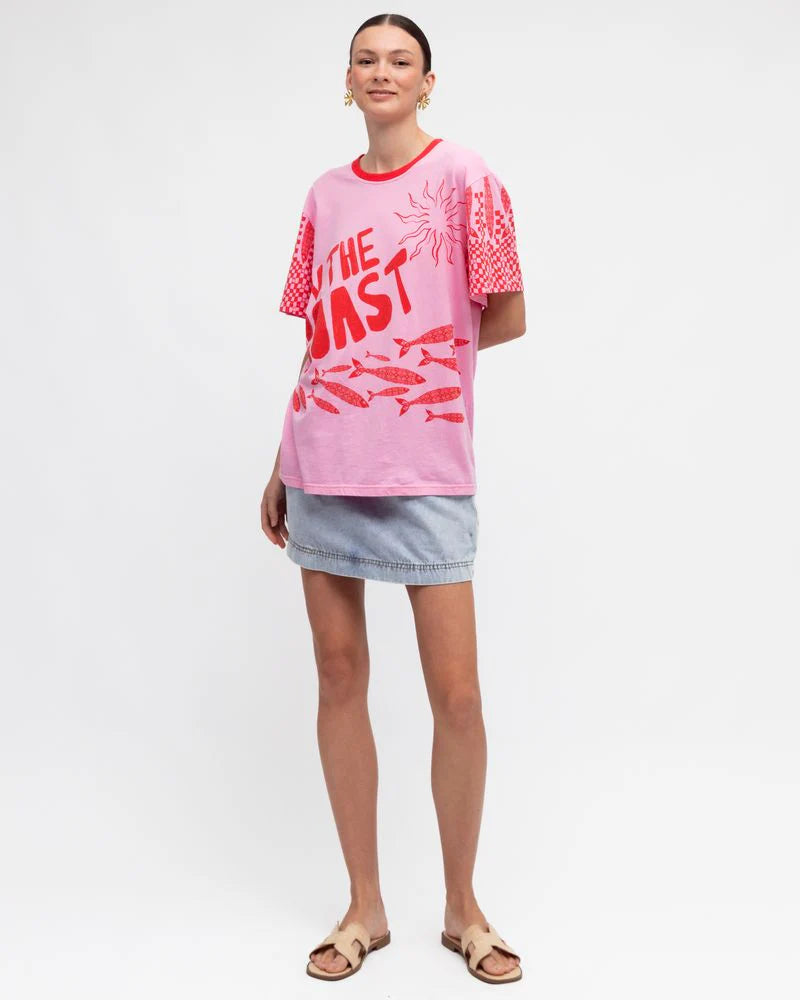 On The Coast Tee - Pink