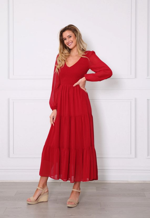 Ashleigh Phoenix Dress - Red