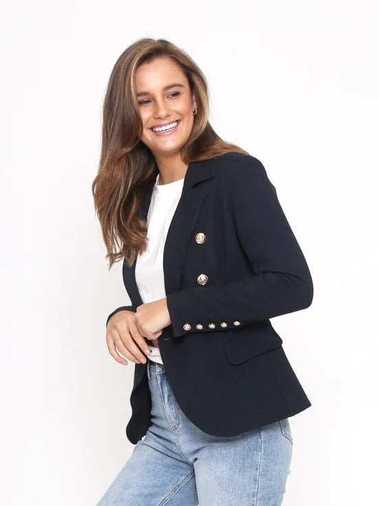 Leoni Hayden Blazer - Navy Harlos