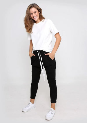 Leoni Kiera Jogger Pants - Black Harlos