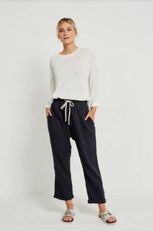 Little Lies the Label Luxe Pants - Black Harlos