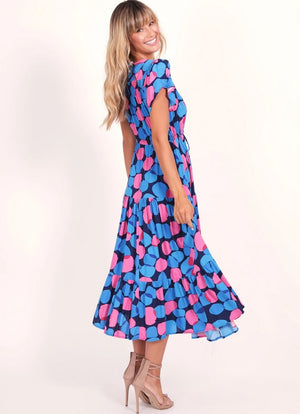 Sunny Maxi Dress - Pink Print